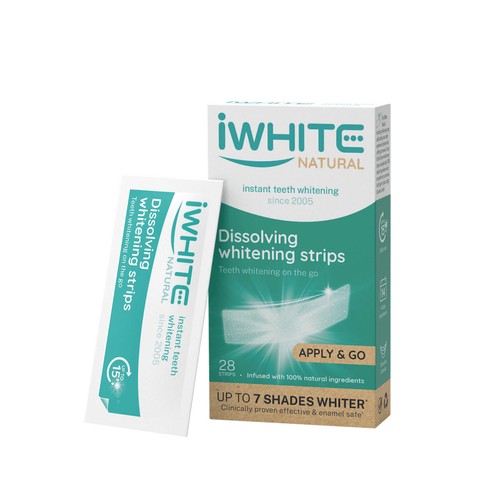 iWhite Natural Разтворими избелващи ленти за зъби x28 броя