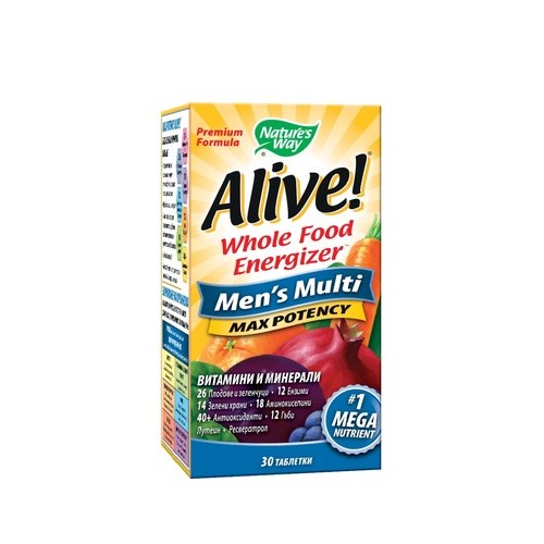 Alive Мултивитамини за мъже х30 таблетки Nature's Way